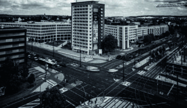 Der andere Blick auf Chemnitz oder eine Stadt in schwarz-weiß