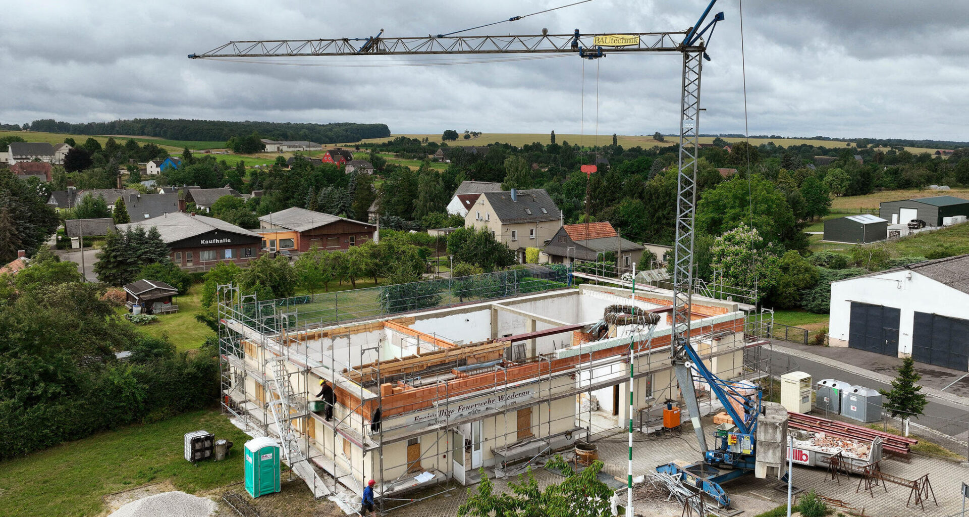 Umbau von Bauhof und Feuerwehrdepot in Königshain-Wiederau