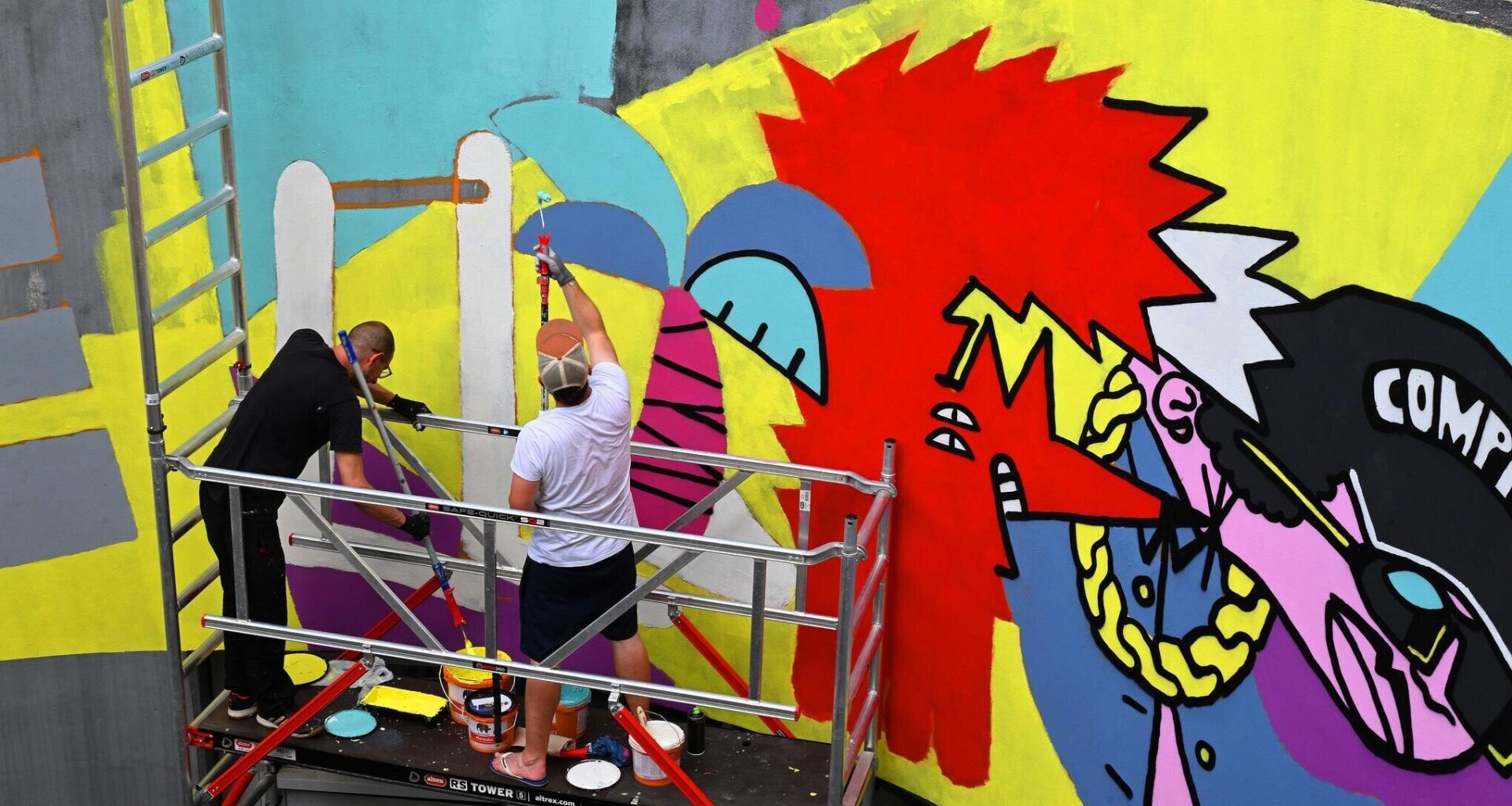 Chemnitz würdigt Matthias Müller mit einem farbenfrohen Mural