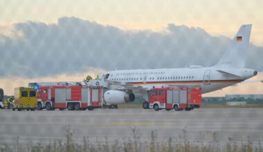 Regierungsflieger muss ungeplant in Leipzig landen