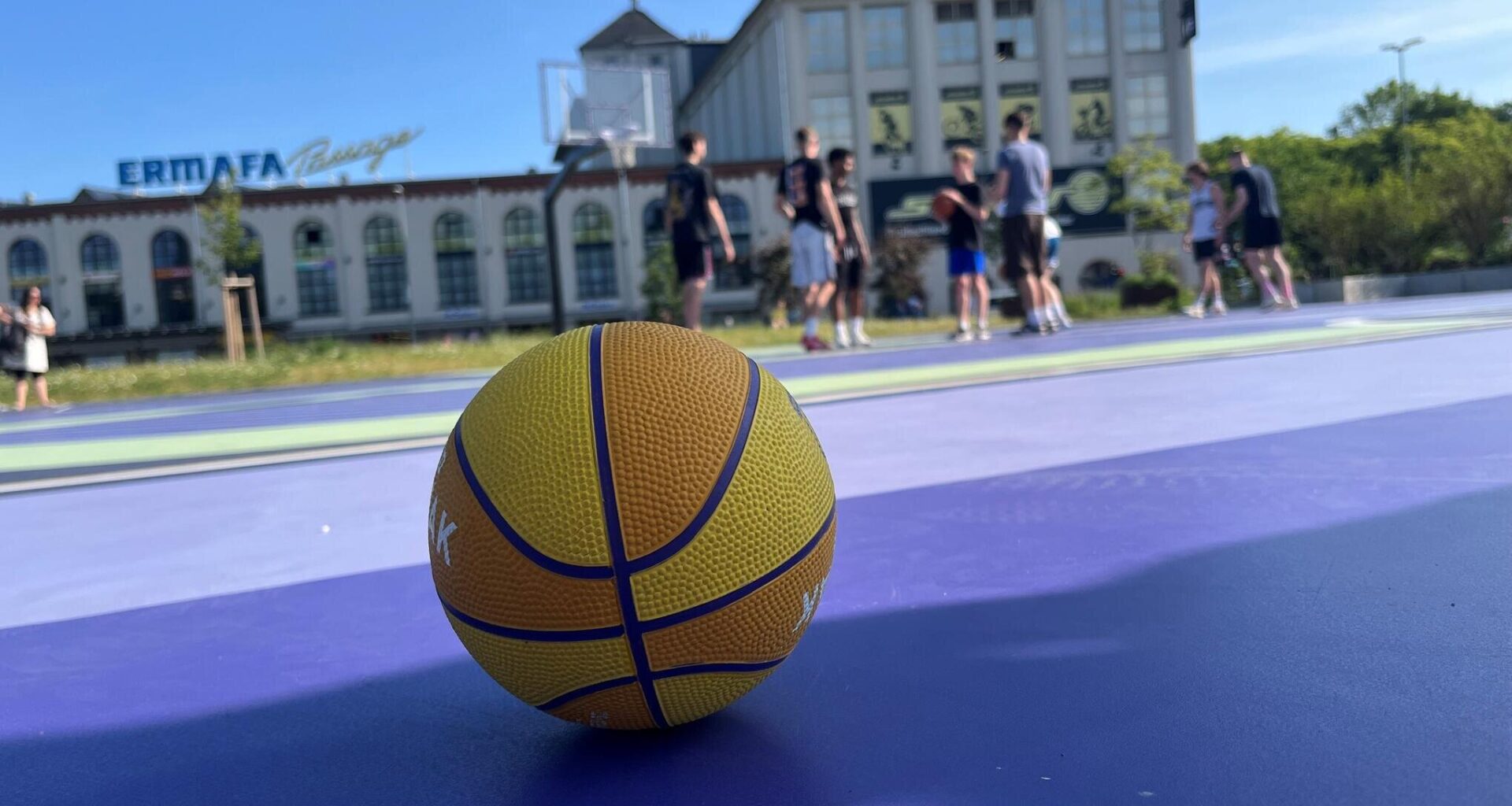 Basketball-Platz im Konkordiapark wird repariert