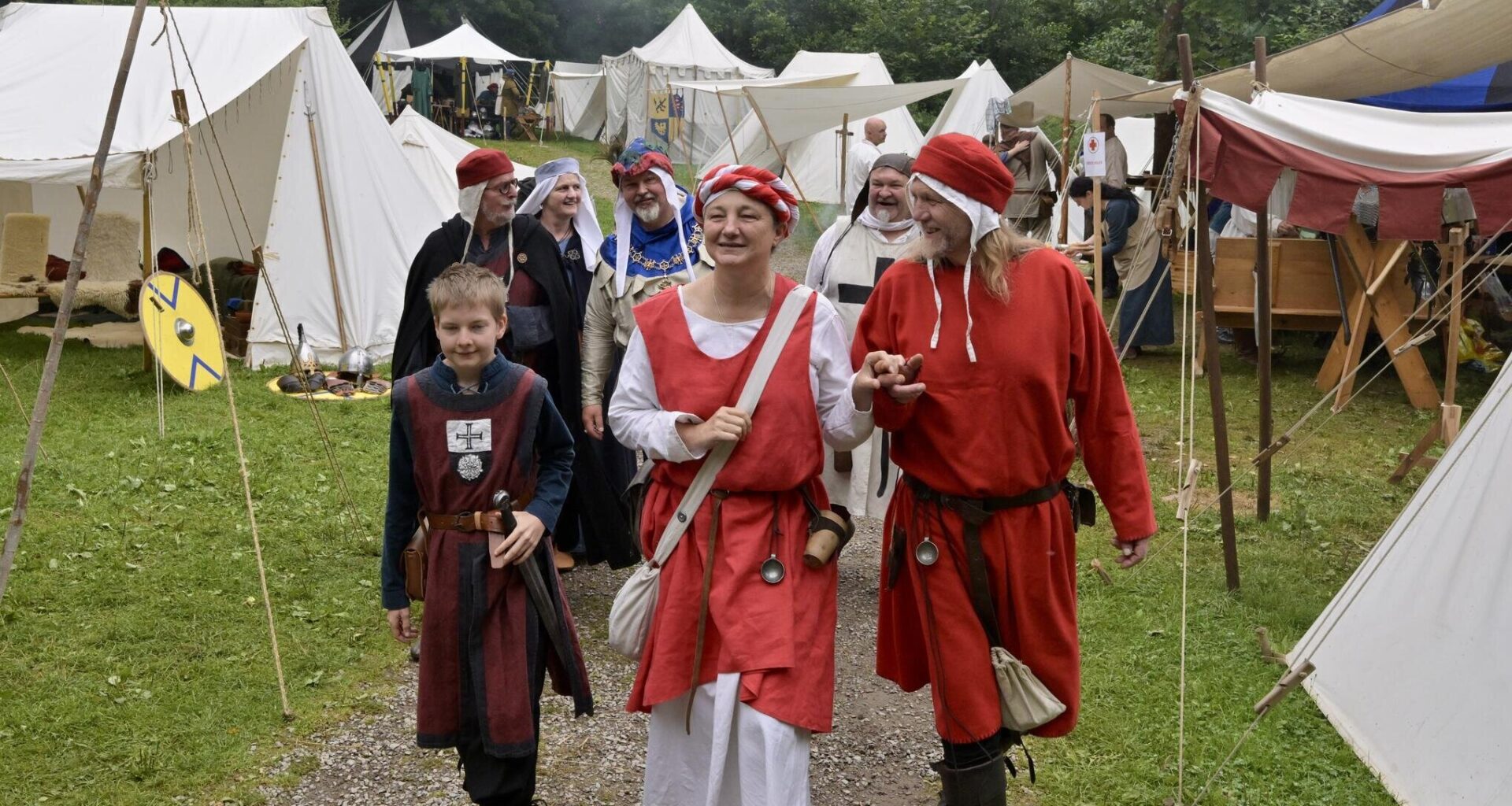 Ritterlager in Thalheim holt das Mittelalter zurück