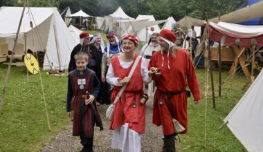 Ritterlager in Thalheim holt das Mittelalter zurück