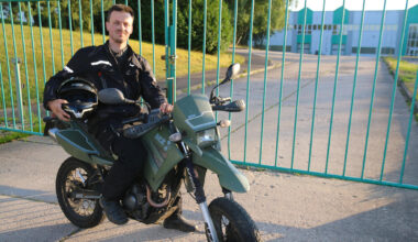 Motorradfan hat mit seiner MZ schon zweimal den Tacho genullt