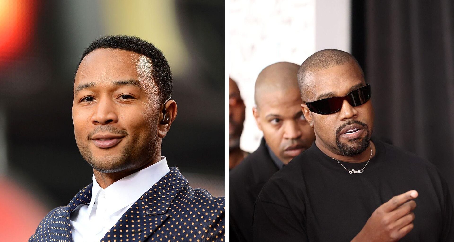 Collage: John Legend und Kanye West