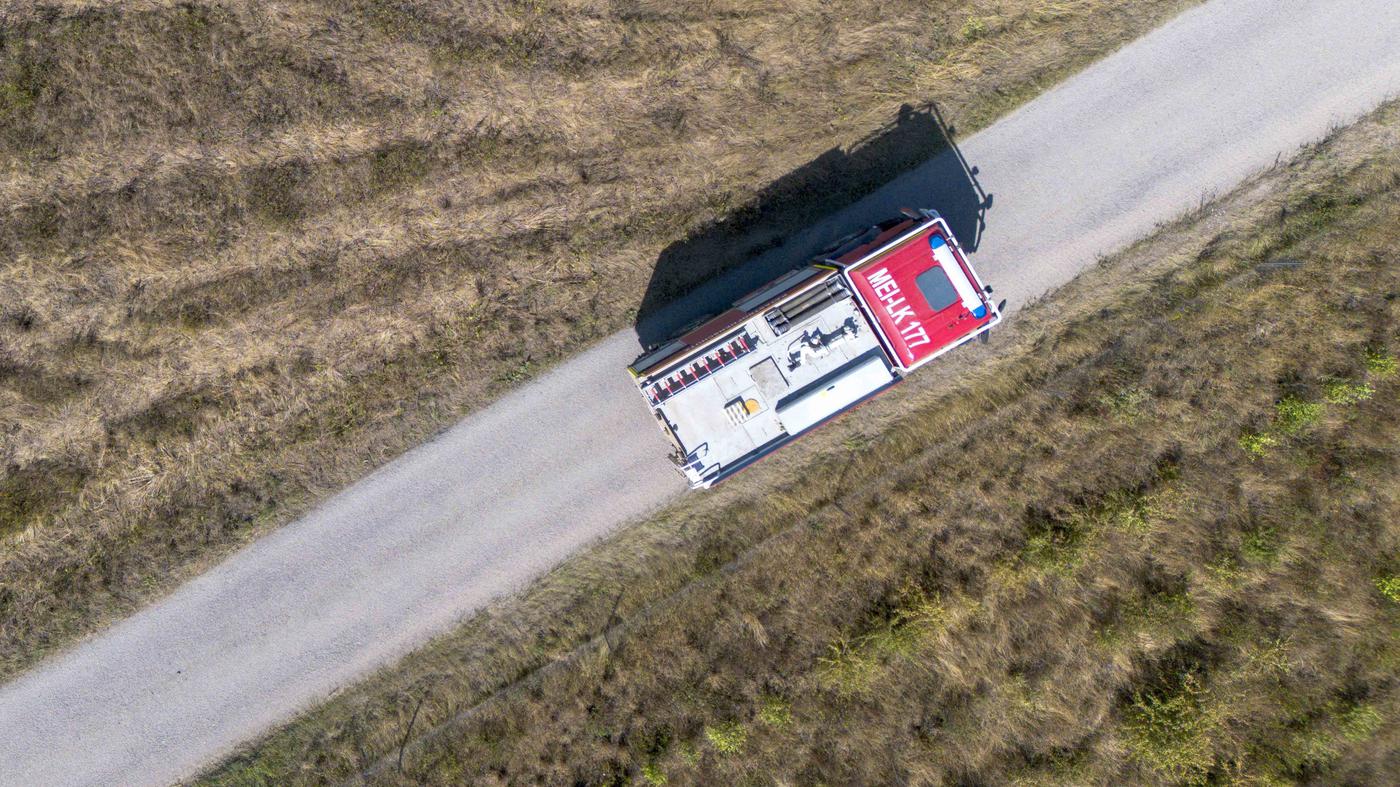 Brandenburg hilft Sachsen im Kampf gegen den Waldbrand in der Gohrischheide