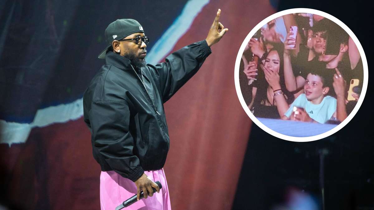 Plötzlich gibt Kendrick Lamar sein Mikrofon ins Publikum