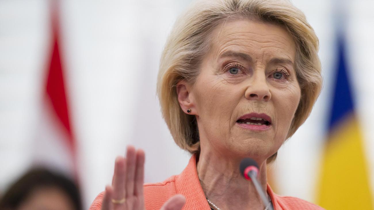EU-Parlament: Von der Leyen attackiert Rechte wegen Misstrauensantrag