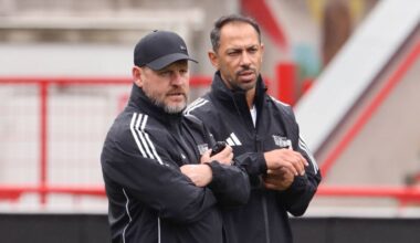 Union Trainer Steffen Baumgart und der neue Co-Trainer Danilo de Souza. (Bild: IMAGO / Contrast)