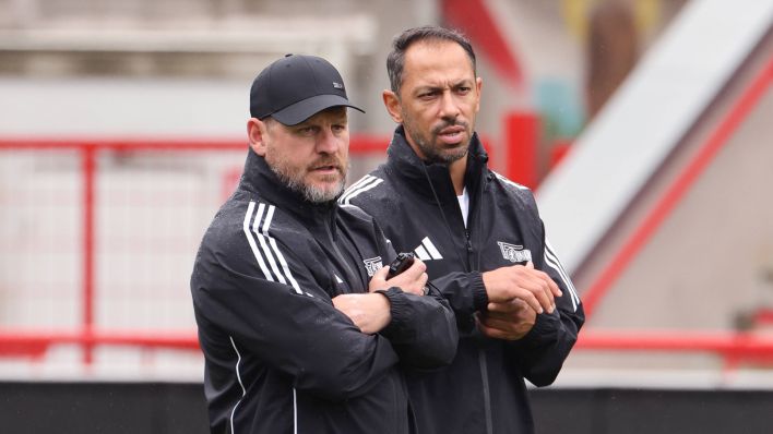 Union Trainer Steffen Baumgart und der neue Co-Trainer Danilo de Souza. (Bild: IMAGO / Contrast)