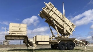 Ein mobiler Patriot-Raketenwerfer