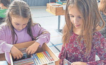 Bei einem großen Angebot an Kinder- und Jugendbüchern lohnt sich ein Besuch des Flohmarktes auch für kleine Leseratten: Foto: Stadt Wadern/Petra Lauk