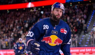 Neu-Eisbär Andreas Eder im Trikot des EHC München
