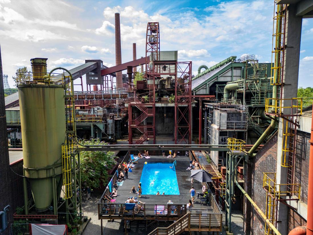 Das Werksschwimmbad auf der Kokerei Zollverein
