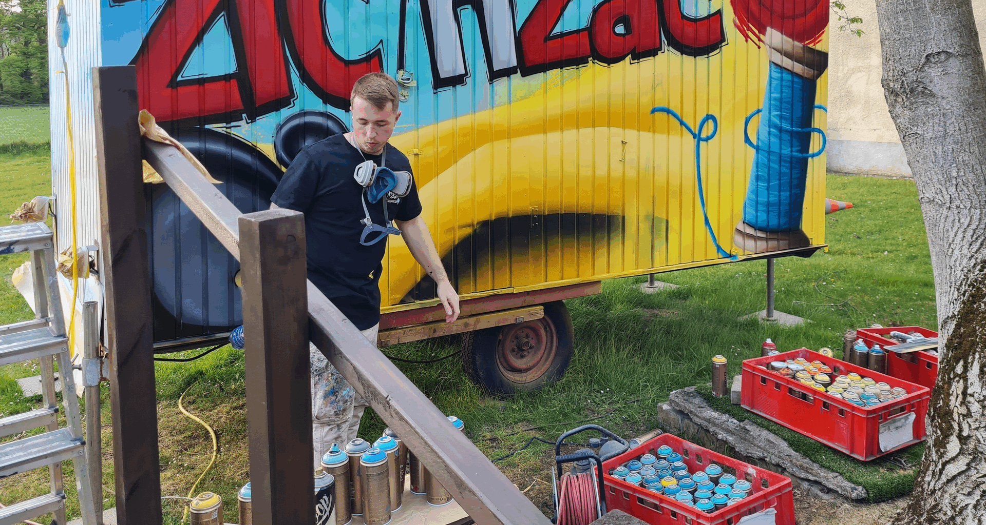 Daniel Jähn, Graffiti-Künstler aus Duisburg | Helmut Hahues