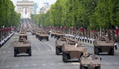 Frankreich hat mit einer Militärparade in Paris seinen Nationalfeiertag am 14. Juli begangen.
