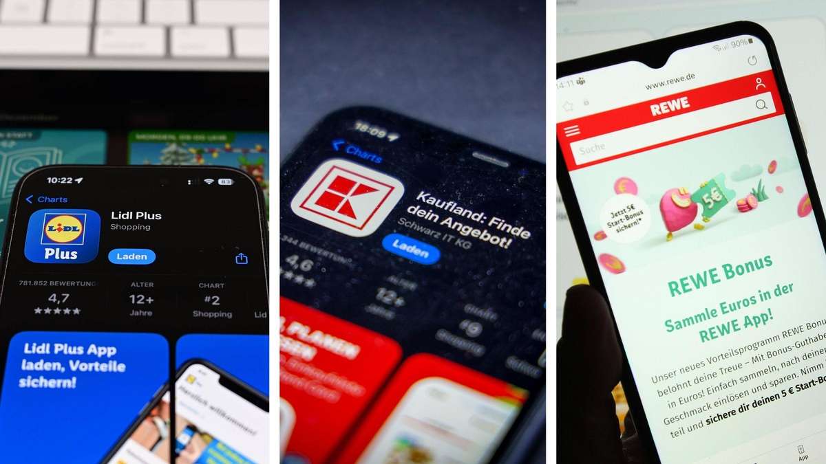 Apps von Lidl, Rewe und Kaufland im Vergleich – mit vernichtendem Ergebnis