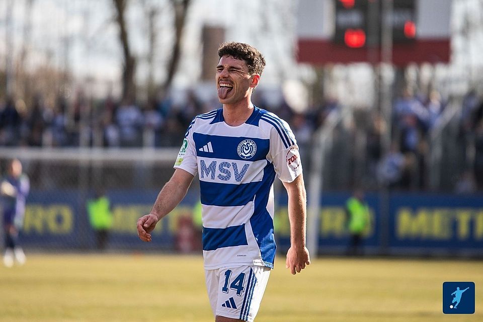 Luis Hartwig im Spiel gegen die U23 von Fortuna Düsseldorf (2025).