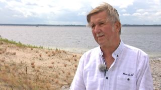 Der parteilose Bürgermeister der Gemeinde Teichland, Harald Groba, im rbb-Interview (Foto: rbb/Screenshot)
