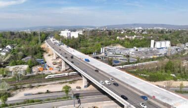 A66 bei Wiesbaden: Salzbachtalbrücke wird komplett freigegeben