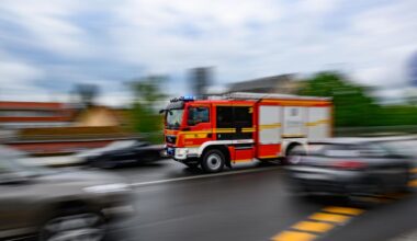 Dresden: Brand in 15. Etage von Hochhaus - Feuerwehrmann verletzt
