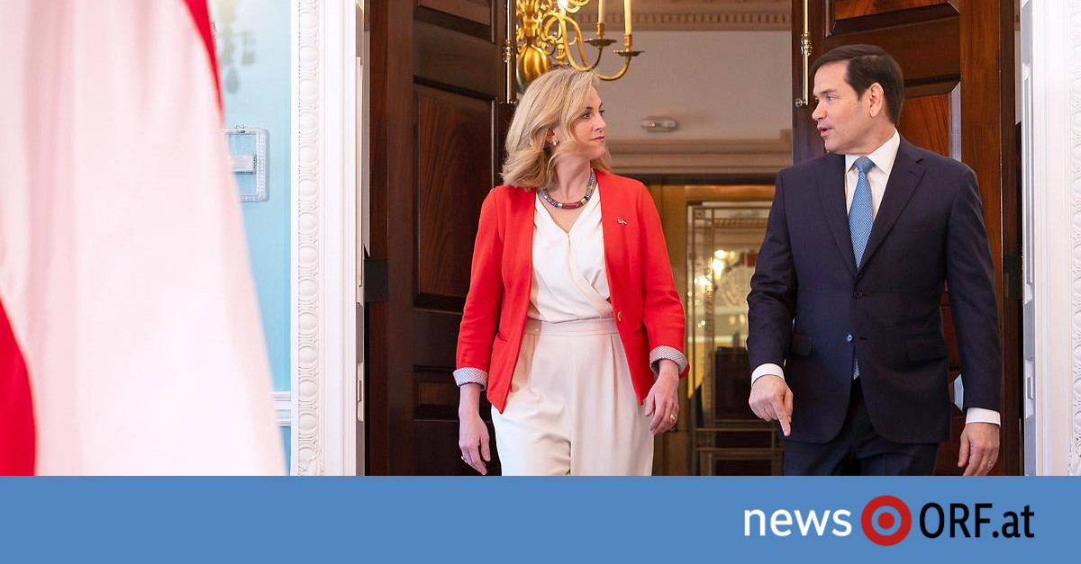 Treffen mit Rubio: Meinl-Reisinger bei Zollstreit optimistisch