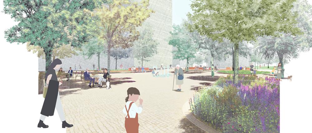 Zukunftsvision: So soll der neue Stadtplatz einmal aussehen.