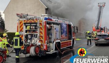 FW-MG: Böschungsbrand an der Autobahn A52