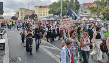 Berlin, Deutschland: Community Dyke* March: Demo u.a. für LGBTQ-Rechte am 25.07.2025, am Vorabend des CSD, auf dem Kottbusser Damm in Neukölln und Kreuzberg. (Quelle: dts Nachrichtenagentur)