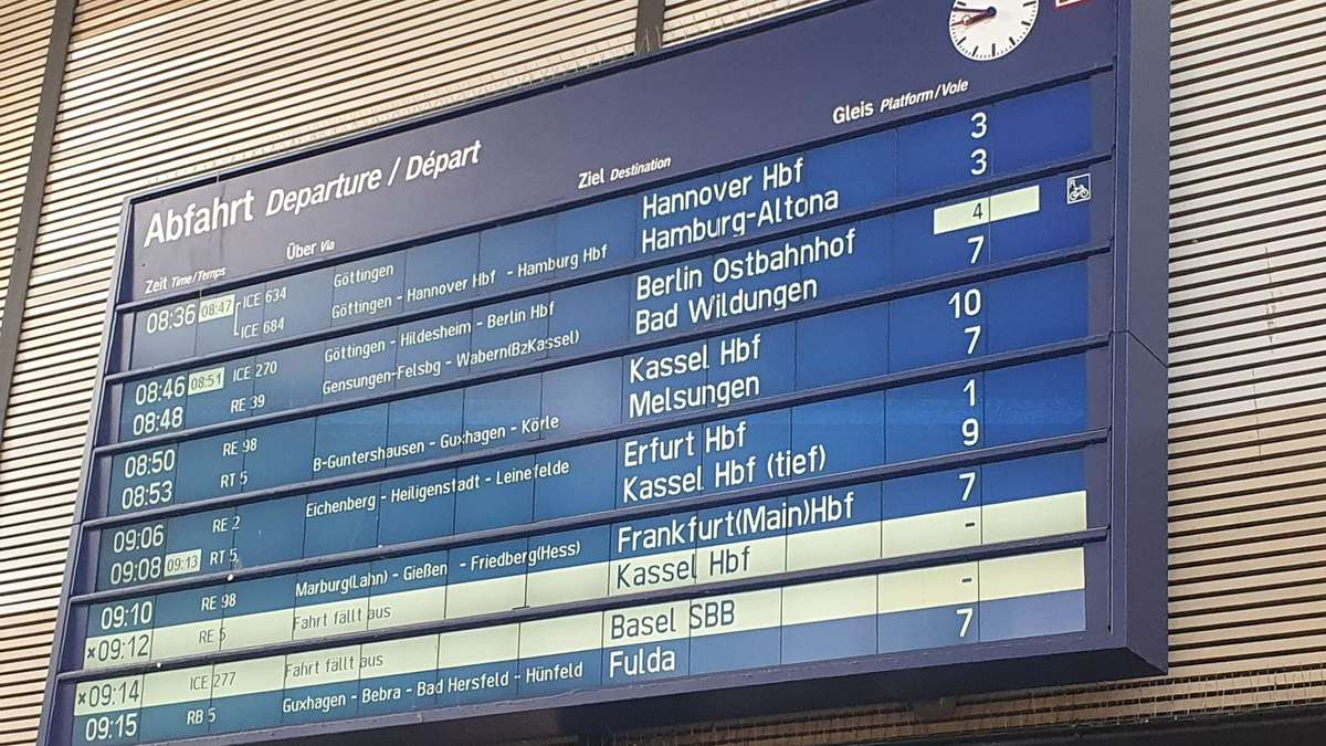 Bahn leitet Verkehr in Kassel um