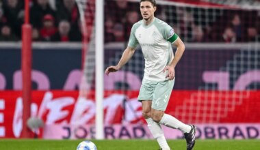 SC Freiburg - Werder Bremen: ARCHIV - 21.02.2025, Baden-Württemberg, Freiburg im Breisgau: Fußball: Bundesliga, SC Freiburg - Werder Bremen, 23. Spieltag, Europa-Park Stadion. Bremens Niklas Stark in Aktion. (zu dpa: «Werder verlängert mit Abwehrspieler Stark») Foto: Harry Langer/dpa +++ dpa-Bildfunk +++