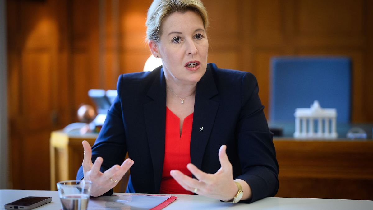 Berlin & Brandenburg: Giffey fordert Mitgliederbefragung zur Spitzenkandidatur