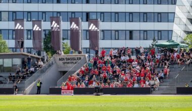 Fans von Union Berlin beim Testspiel in Herzogenaurach gegen Schweinfurt. Quelle: Matthias Koch