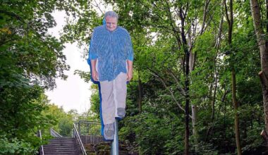 Neues Kunstwerk von Osman Bol an der Halde der Zeche Sachsen