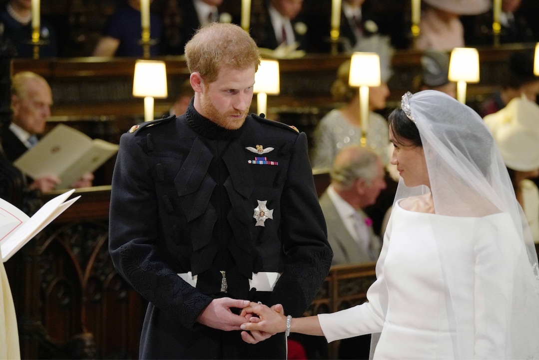 Harry und Meghan bei ihrer Hochzeit in Windsor.