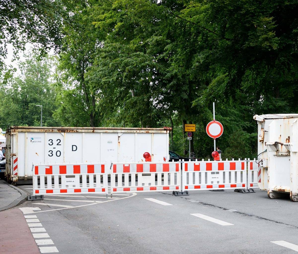 Sperrung wegen Sommerfestival Schloss Berge
