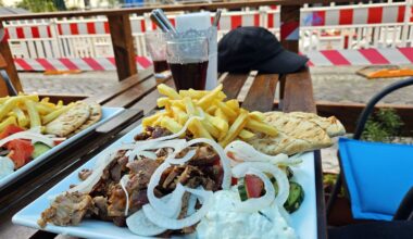 Leckeres Gyros, fades Tzatziki - Foto: Anton Launer