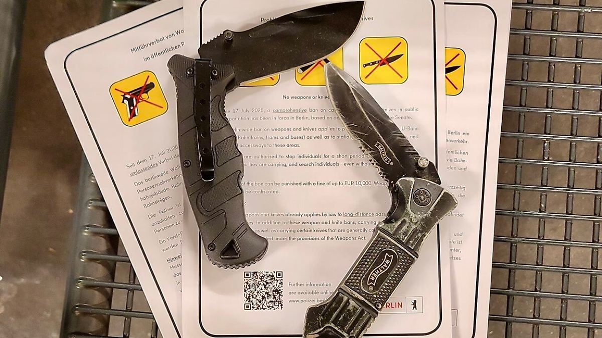 Messer und Drogen bei Kontrollen: Polizei zieht ernüchternde Bilanz von Waffenverbot in Berlin