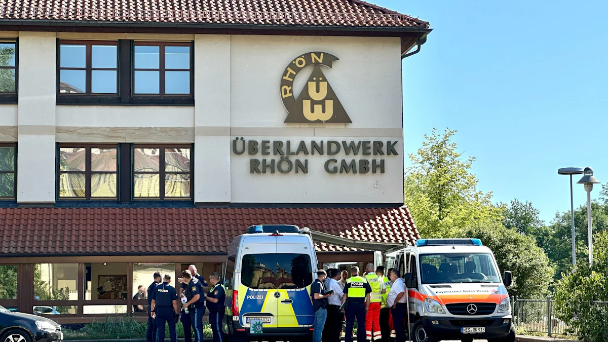 Mellrichstadt: Mann sticht auf drei Kollegen von Stromversorger „Überlandwerk“ ein - Frau stirbt - Bayern