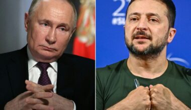 Putin (links) und Selenskyj