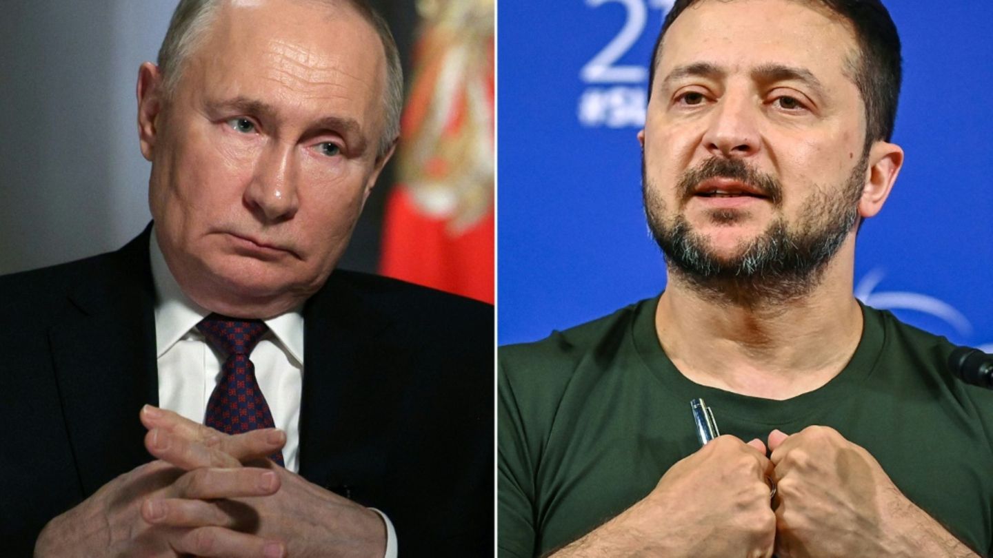 Putin (links) und Selenskyj