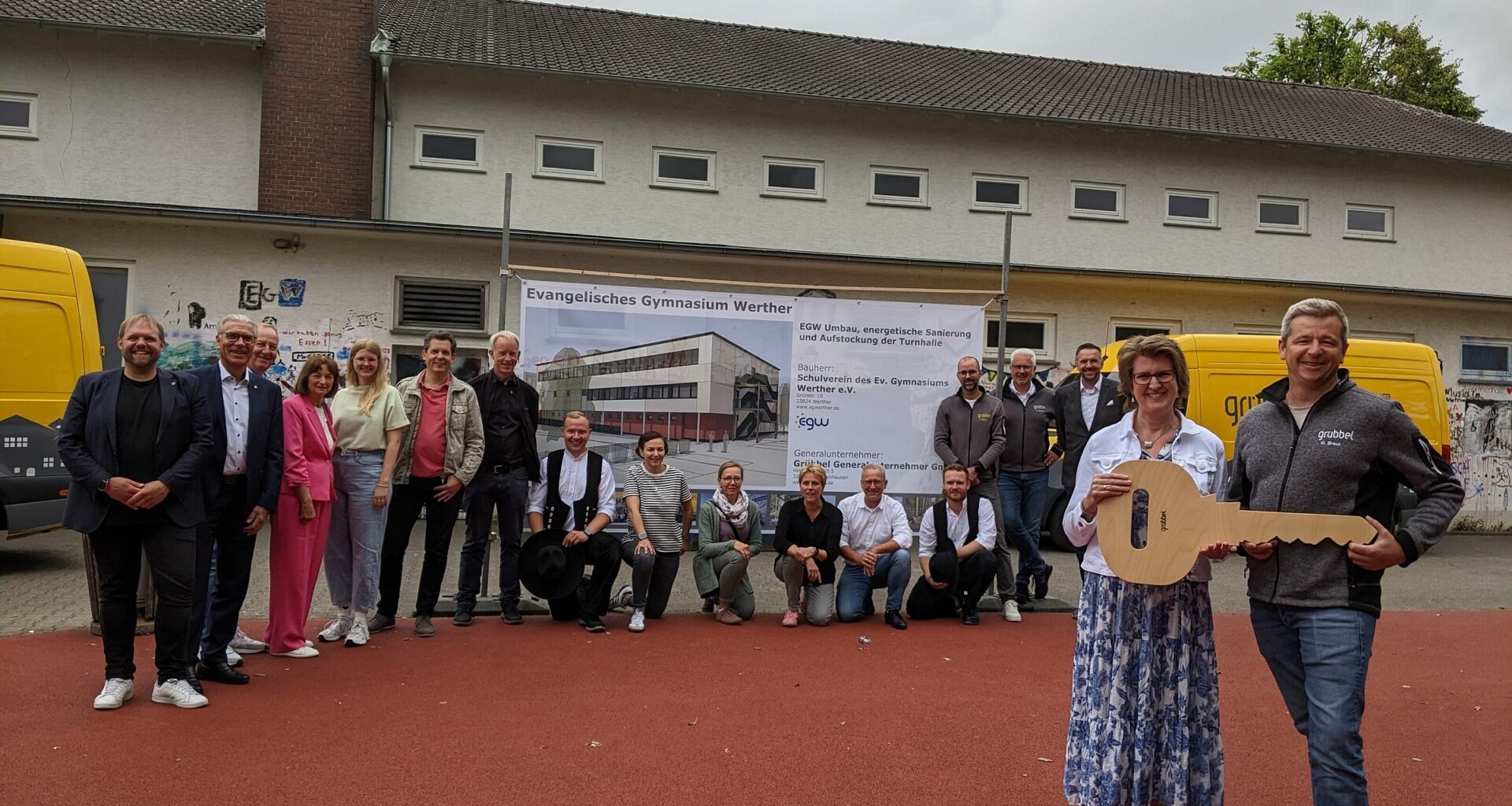 Schlüsselübergabe in Werther: Vier-Millionen-Umbau am Gymnasium startet | Haller Kreisblatt