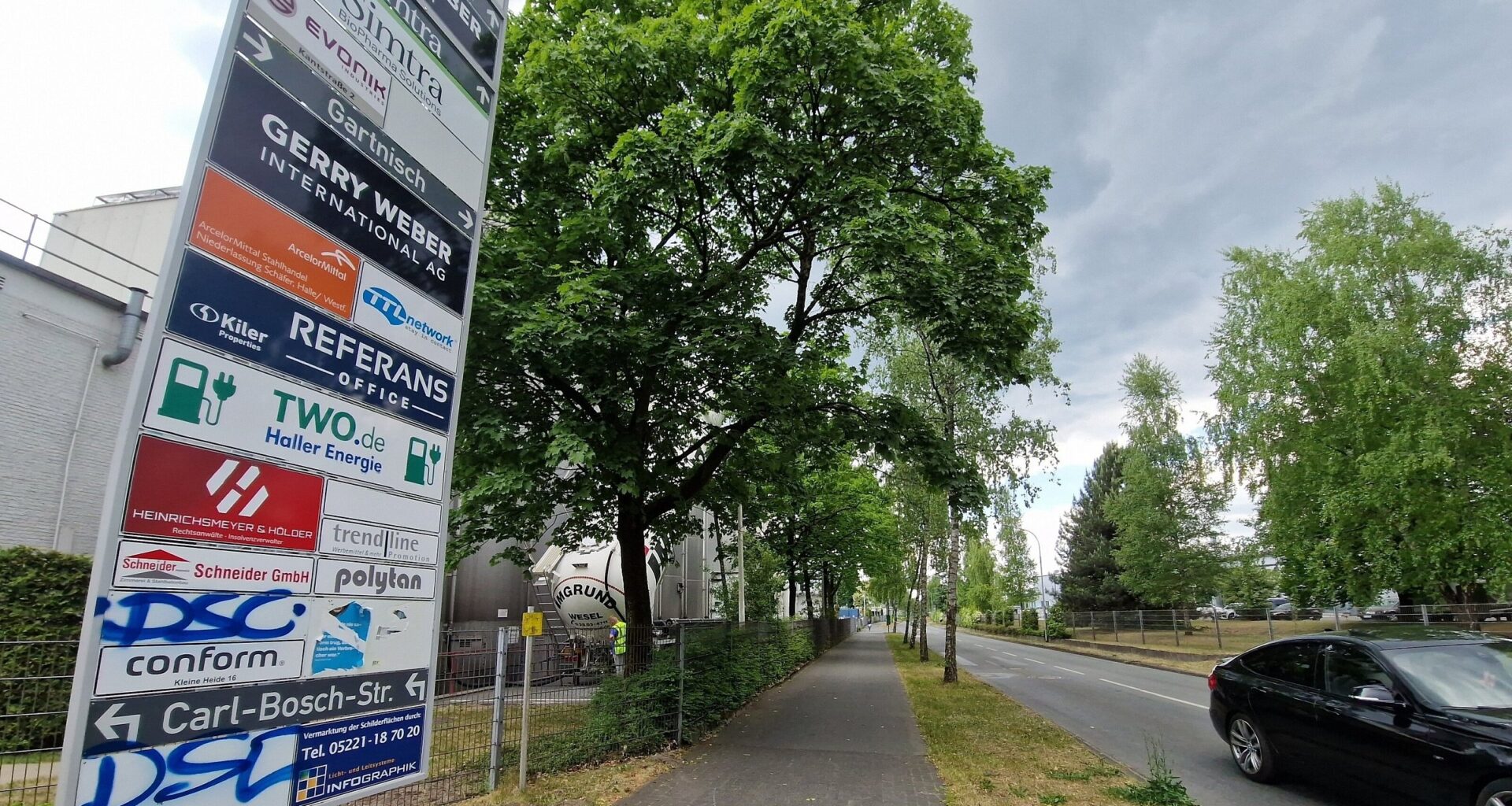 Achtung Autofahrer: Vollsperrung Gartnischer Weg im Haller Industriegebiet | Haller Kreisblatt