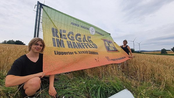 m Hanffeld am Lippertor in Steinheim gibt es am Wochenende wieder viel Raggae-Musik. - © David Schellenberg