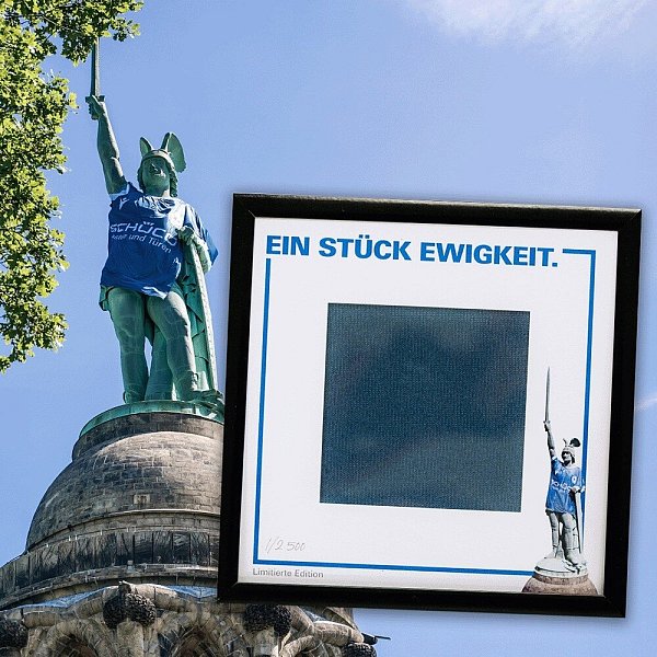 DSC Fanshop Aktion: Hermannsdenkmal-Trikot in 2.500 Portionen zerlegt. - © Arminia Bielefeld