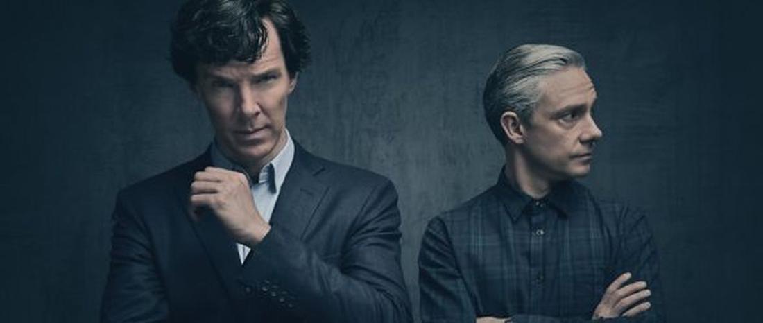 Sherlock (Benedict Cumberbatch) und John (Martin Freeman) im Porträt / BBC One