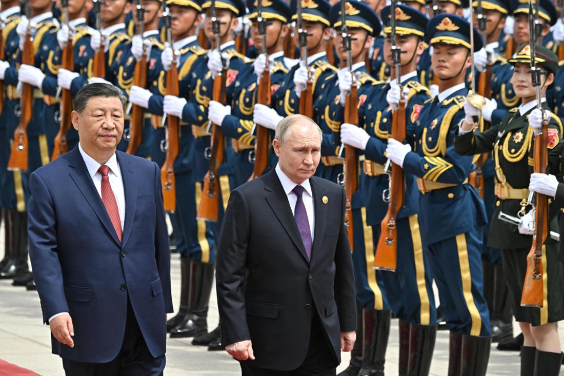 Xi Jinping und Wladimir Putin im Mai in Peking