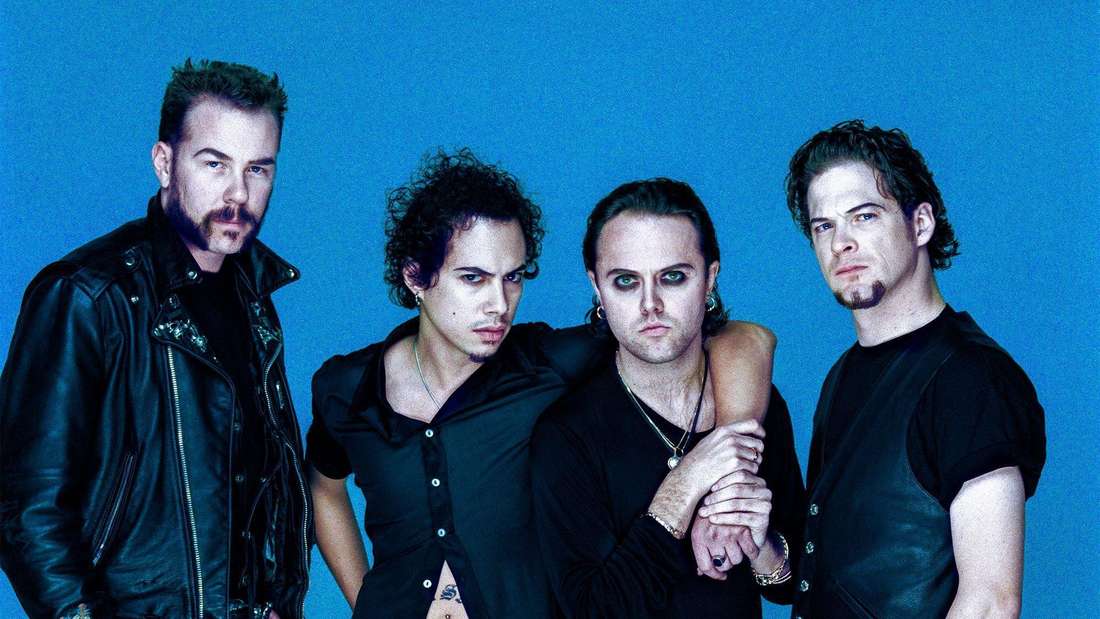 Depeche Mode? Nein, Metallica! (v. li.) James Hetfield, Kirk Hammett, Lars Ulrich und Jason Newsted irritierten 1996 mit neuem Look.