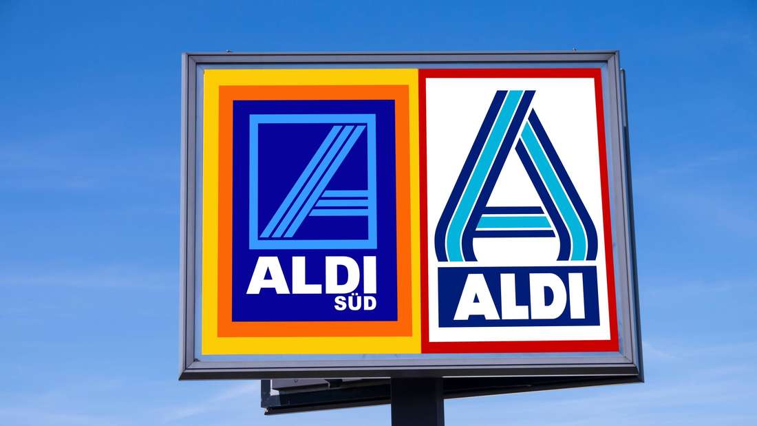 Logos von Aldi Süd und Aldi Nord.