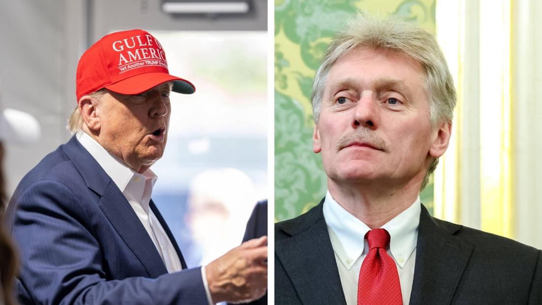 Kreml-Sprecher Dmitri Peskow lobt die Entscheidung Trumps, der Ukraine weniger Waffen zu liefern.